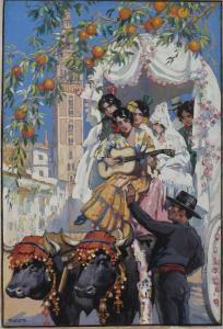 BIANCO Pieretto Bortoluzzi 1875-1937,Scena spagnola,Il Ponte Casa D'aste Srl IT 2015-04-21