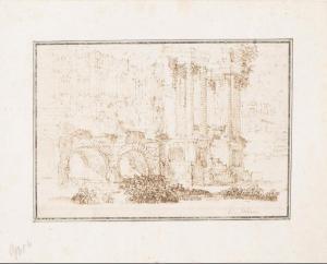 BIBIENA Antonio Galli 1700-1774,Projet d'architecture,Dogny Auction CH 2020-11-24