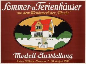 bichlmeier Josef 1907,Plakat: Sommer- und Ferienhäuser aus dem Wettbewer,1907,Ketterer DE 2008-10-24