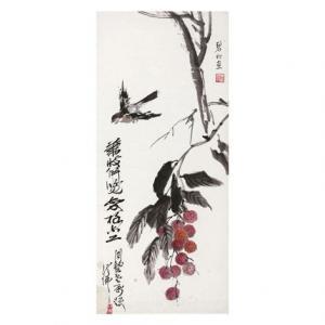BICHU ZHOU 1903-1995,LICHI AND BIRDS,Tiancheng International CN 2013-04-06