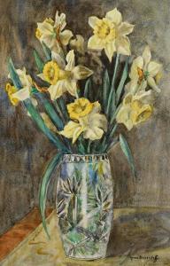 BICKERSTAFF Renee 1904-1983,Daffodils in Vase,Morgan O'Driscoll IE 2023-05-30