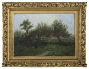 BICKNELL Albion Harris 1837-1915,Sunset Landscape,New Orleans Auction US 2020-10-28
