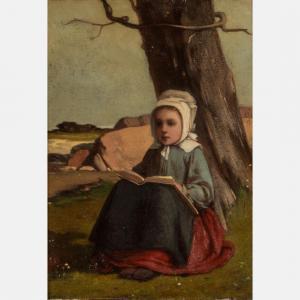 BICKNELL William Henry Warren 1860-1947,Little Reader- Annisquam,Gray's Auctioneers US 2019-04-24