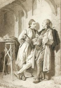 BIDA Alexandre 1813-1895,Deux orientaux conversant sous un porc,AuctionArt - Rémy Le Fur & Associés 2023-03-24