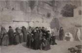 BIDA Alexandre 1813-1895,Les Juifs devant le mur de Salomon,c. 1890,Matsa IL 2021-10-11
