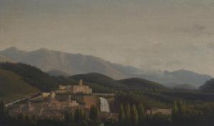 BIDAULD Joseph J. Xavier 1758-1846,Extensive Italian landscape with a town,Christie's GB 2024-04-17