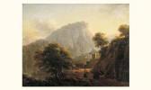 BIDAULD Joseph J. Xavier 1758-1846,paysage de la campagne italienne,Tajan FR 2003-06-25