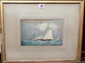 BIDDLE Richard Julius 1832-1883,Yachts in full sail,Bellmans Fine Art Auctioneers GB 2019-01-22