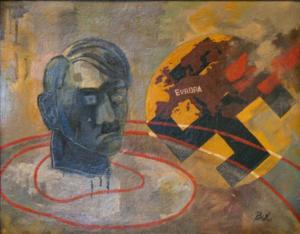 BIDLO Frantisek 1895-1945,Šílenec a Evropa,Antikvity Art Aukce CZ 2007-12-23