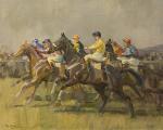 BIEGEL Peter 1913-1988,The start of a two mile chase atCheltenham,Bonhams GB 2008-07-19