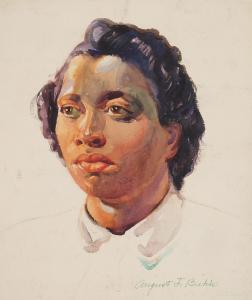 BIEHLE August 1885-1979,Portrait of A Young Woman,Rachel Davis US 2024-02-10