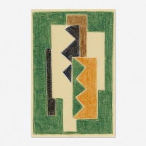 BIELECKY STANLEY 1903-1985,Untitled (Green),1940,Rago Arts and Auction Center US 2020-09-23