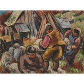 BIELER Andre Charles 1896-1989,SHEERING SHEEP,1949,Waddington's CA 2024-02-01