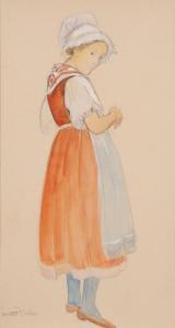 BIELER Ernest 1863-1948,Maquette de costume pour la XXIVe Fête ,1928,Beurret Bailly Widmer Auctions 2024-03-20