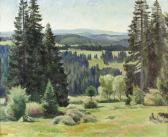 BIERI Carl 1894-1962,Sommerliche Landschaft mit Waldstück bei Montfauco,Dobiaschofsky CH 2005-05-01