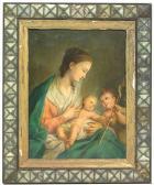 BIERLEIN Johann Friedrich 1768,Madonna with the Infant Saint John. Signed,Nagel DE 2007-06-26