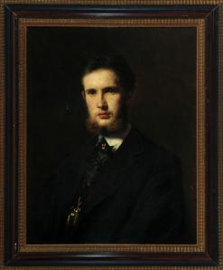 BIERMANN Gottlieb 1824-1908,Bildnis eines jungen Mannes mit Bart,Allgauer DE 2018-01-11
