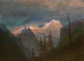BIERSTADT Albert 1830-1902,Landscape with Mountains,Hindman US 2011-09-12