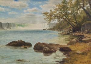 BIERSTADT Albert 1830-1902,Niagara Falls with Terrapin Tower,c. 1869,Christie's GB 2024-01-18