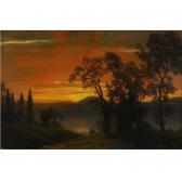BIERSTADT Albert 1830-1902,sunset over the river,Sotheby's GB 2005-05-18