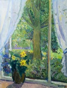 BIERUMA OOSTING Jeanne,Flowers on the windowsill of the artist's studio i,Venduehuis 2022-11-17