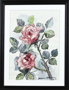BIERUMA OOSTING Jeanne 1898-1994,Still life with roses,Twents Veilinghuis NL 2024-01-11