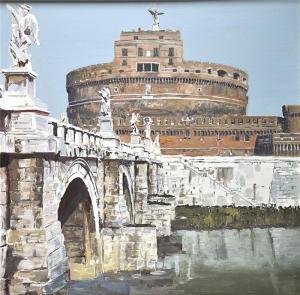 BIERWIRTH Bernhard,Blick über den Tiber auf Castel Sant'Angelo in Rom,Reiner Dannenberg 2011-12-03