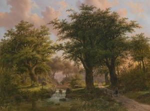 BIESTER Anthony 1837-1917,Romantic Woodland Landscape,1854,Palais Dorotheum AT 2012-06-05