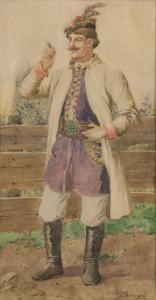 BIESZCZAD Seweryn 1852-1923,Portrait of Louis de Laveaux in Cracow attire,Desa Unicum PL 2024-02-22