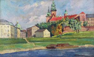 BIESZCZANIN Mieczysław 1910-1968,Widok na Wawel,1938,Rempex PL 2017-12-18