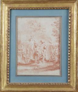 BIGARI Vittorio Maria 1692-1776,Dieux fleuves et Nymphes dans un paysage,Osenat FR 2023-02-05