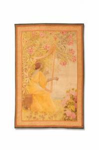 BIGAUX Louis Felix 1850,Harpiste sous les lauriers roses,1907,Millon & Associés FR 2017-12-07