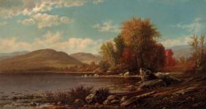 BIGELOW Daniel Folger 1823-1910,Autumn Lake Scene, Upstate New York,William Doyle US 2019-03-27