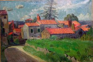 BIGER Daniel,Le hameau aux toits rouges,1929,Millon - Cornette de Saint Cyr FR 2009-10-05