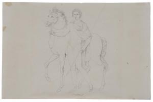 BIGIOLI Filippo 1798-1878,Athlete Leading Horse,1818,Brunk Auctions US 2012-11-10