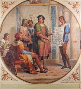 BIGIOLI Filippo 1798-1878,Raffaello che presenta il bozzetto della Galatea a,1839,Finarte 2021-02-23