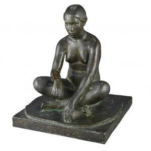 BIGONET Charles 1877-1931,Seated Girl,William Doyle US 2012-09-18