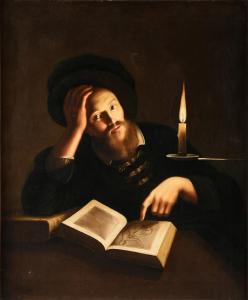 BIGOT Trophime 1579-1650,The Artist Studying by Candlelight,Simpson Galleries US 2020-06-07