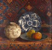 BIKKERS Jan 1830-1876,Still Life on Turkish Carpet,1860,Litchfield US 2012-02-15