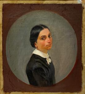 BILANCIONI GUGLIELMO,Ritratto di Luigia Vernocchi,1863,Galleria Pananti Casa d'Aste 2021-03-26