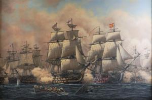 BILAS Peter 1952,The Battle of Trafalgar (2 works),1990,Bellmans Fine Art Auctioneers GB 2023-03-28