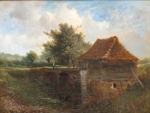 BILDERS Johannes Wernardus 1811-1890,A watermill near Wolfheze,Venduehuis NL 2023-11-15