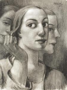 BILEK Aloïs 1887-1961,Girls,1930,Art Consulting CZ 2023-10-15