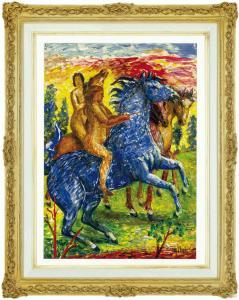 BILEK Aloïs 1887-1961,Women on horses,Art Consulting CZ 2023-06-11