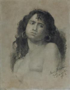 BILINSKA BOHDANOWICZ Anna 1857-1893,PORTRAIT OF A GYPSY,1882,Agra-Art PL 2019-06-16