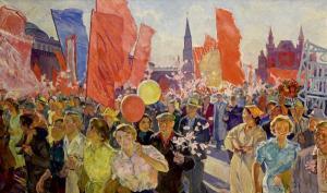 BILINSKAIA Rimma 1929,Moscou, le défilé du Ier mai sur la Place Rouge,Etienne de Baecque 2018-11-12