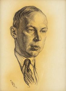 BILIS Andre Aaron 1893-1971,Portrait of Sergei Prokofiev (1891-1953),1930,MacDougall's GB 2024-04-10