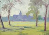 BILLÉ Jacques 1880-1943,Landschaft mit Dorfansicht,1933,Von Zengen DE 2017-03-17