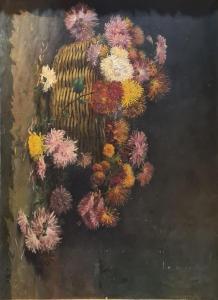 BILL Lina 1855-1936,Panier aux chrysanthèmes,Rossini FR 2023-04-13