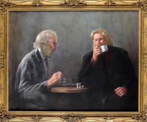 BILL P.A 1900-1900,THE CHESS PLAYERS,1975,Anderson & Garland GB 2014-03-25